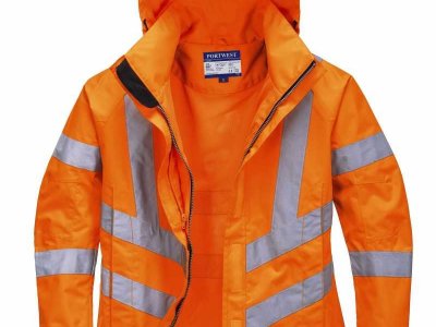 Damska kurtka ochronna ostrzegawcza i paroprzepuszczalna pomarańczowa LW70 2